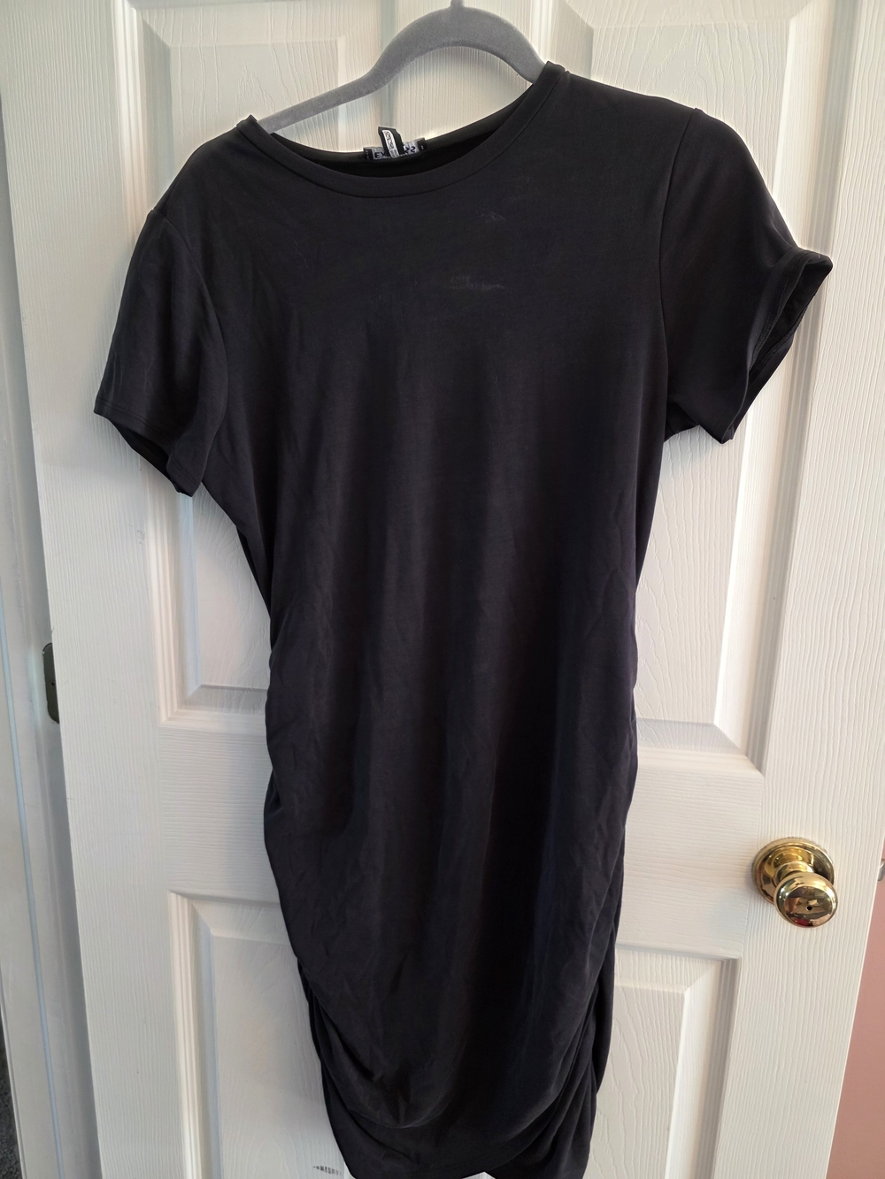 Express Black Short Sleeve T-Shirt Dress